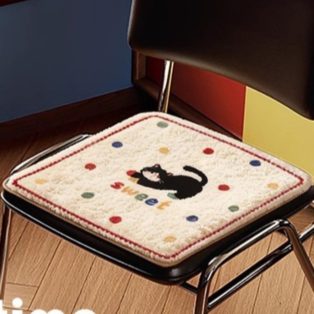 Non Slip Warm Seat Cushion Cartoon Office Seat Mat Cute Chair Cushion Bedroom