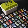 Mini Diecast Racing Car Toys Set with Children's Storage Box - Alloy Miniature Race Car Models