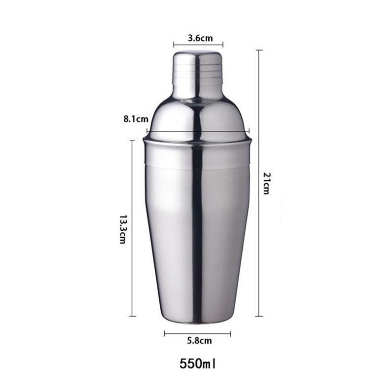 UPORS Stainless Steel Cocktail Shaker Mixer Wine Martini Boston Shaker For Bartender Drink Party Bar Tools 550ML/750ML