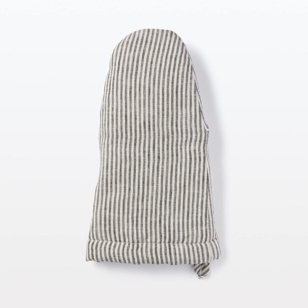 MUJI Прихватки полосатые 18 x 30 см лен саржа 12727538