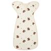 Baby Cotton Swaddle Blanket Newborn Sleep Sack Wrap Arms Up Design Stretchable Sleeves