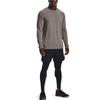 Under Armour Спортивная футболка с круглым вырезом и контрастным логотипом Rush Series, мужские топы, темно-серый меланж 1361135-066