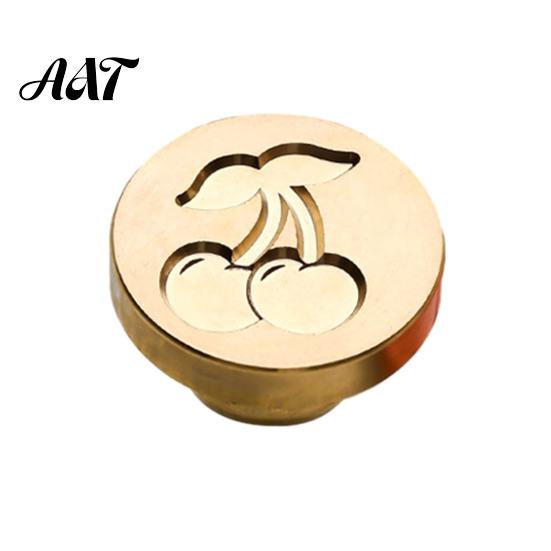 Letter Wax Seal Stamp Stamp, Vintage Plant Pattern Head, Durable Envelope Sealing Copper Head Replacement, for And Greeting Cards Journal Decoration