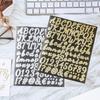 6Pcs Gold Sliver 26 Alphabet A-Z Planner Stickers Waterproof Creative Gold Letter Decorative Sticker Label DIY Cup Mug Sticker