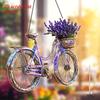 Acrylic 2D Flat Lavender Bike Decorative Pendant Catcher - 20cm X 20cm Vintage, Perfect for Home & Garden Decorations, Cafe