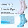 Quick-Dry Anti-Pilling Mid-Calf Sports Socks: Thick Towel Bottom, Sweat-Absorbent, Non-Slip, Breathable, Anti-Odor Tennis & Running Socks