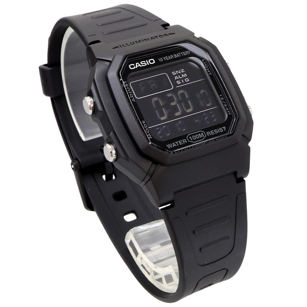 Casio Standard Digital Watch Black Inverted LCD Overseas Model [Casio] Men's W-800H-1BV [Item]