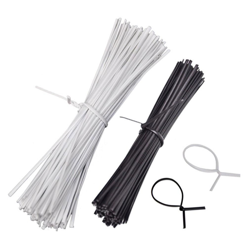 White Twist Ties Black Fix Strings Iron Wire Ties Cable Fasteners