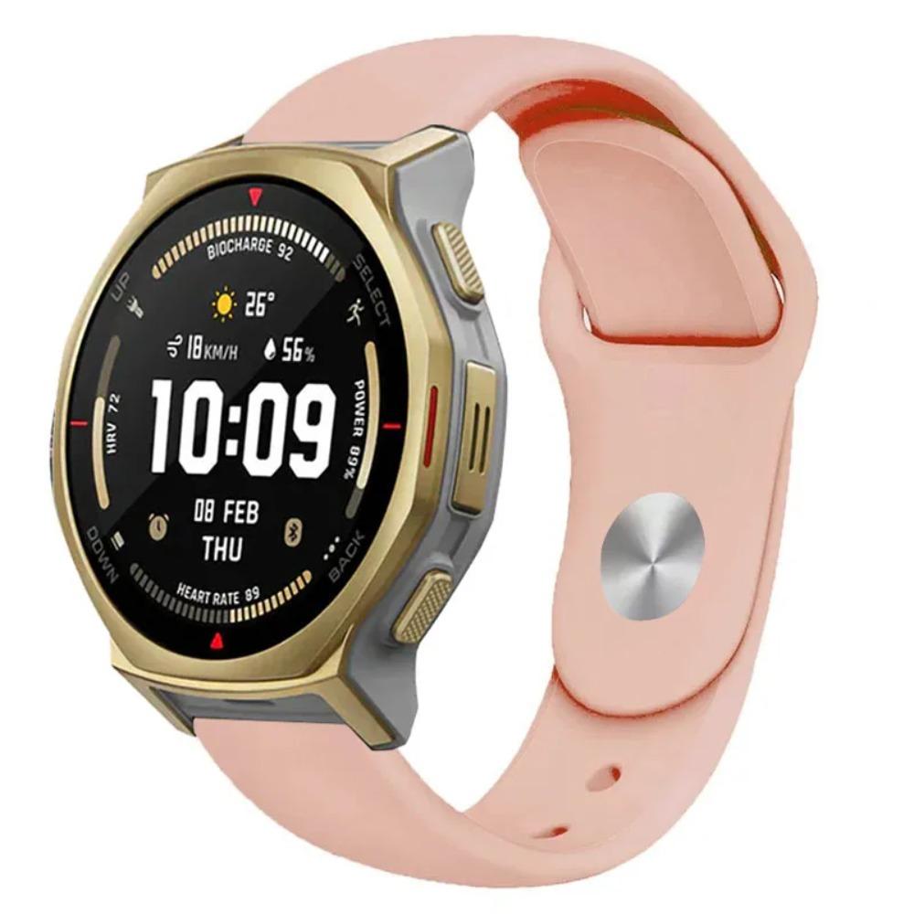 Спортивный силиконовый ремешок 18/20/22 мм для Amazfit T-REX3 Pro 48/44 мм Active 2 Браслет Ремешок для запястья для Amazfit Helio Balance 2-1/Bip 6-5