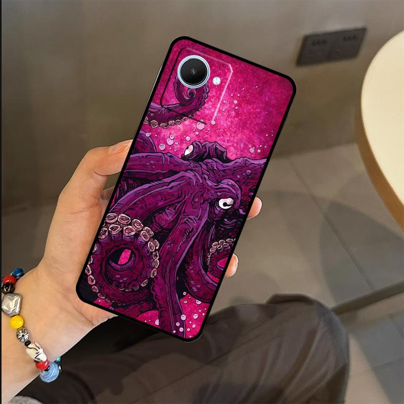 Ходячий чехол-осьминог для Realme C65 C67 C61 C53 C55 C51 C25 C63 C71 C75 GT6 GT7 Pro 11 12 13 14 15 Pro Plus