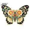 Elegant Clothing Accessory Chinese Style Paper Kite Brooch, Enamel Butterfly Goldfish Swallow Inspired Pin Badge, Decorative for Scarves and