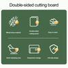 Двусторонняя разделочная доска, нескользящие разделочные доски, многофункциональная разделочная доска с приподнятыми краями для мяса и овощей, кухонные гаджеты