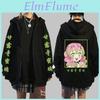 90s Slayer Hoodies Demon Anime Kanroji Mitsuri Sweatshirts Pullovers Unisex Sudadera Felpa Moletom Print Zipper Coat Cozy Tops