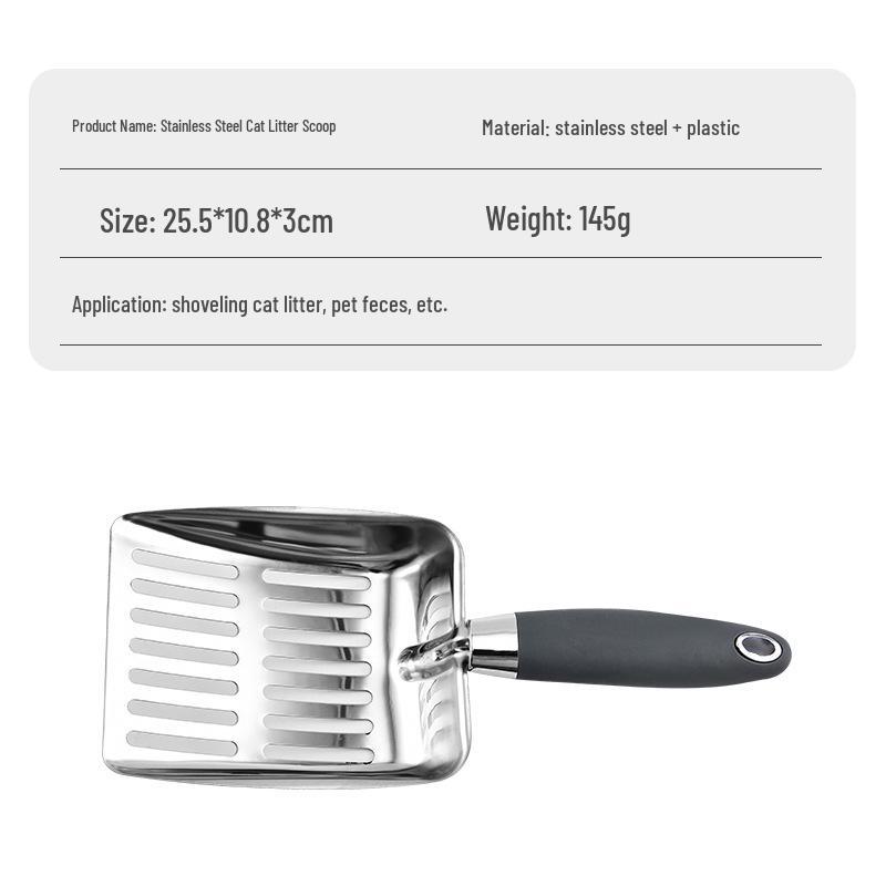 Stainless Steel Mesh Bentonite Cat Litter Scoop - 8 Mesh Rudina Chicken Shovel Pet Tool