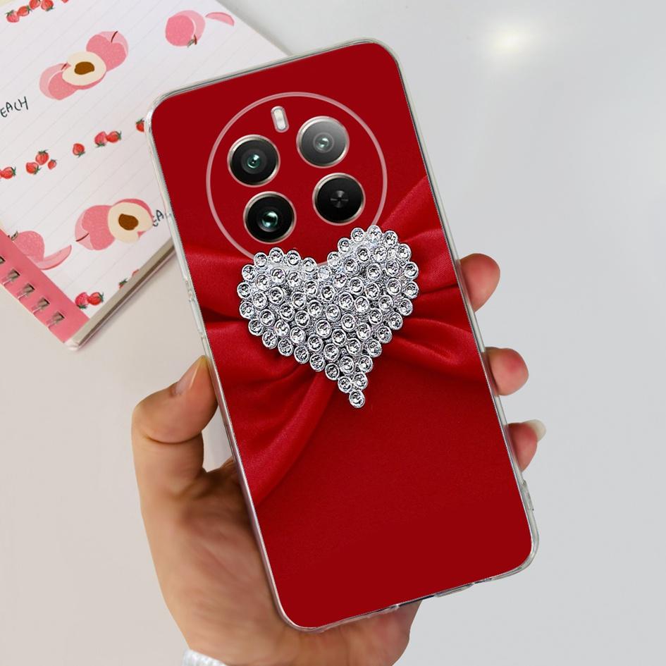 Чехол для Realme 12 Pro Plus Популярный Цветок Астронавт Мягкий Прозрачный Силиконовый Чехол для Телефона на Realme 12 Pro 5G 2024 Funda RMX3842 Чехол