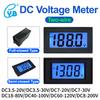 YB5135D DC Voltage Meter Two-wire LCD Digital Voltmeter Electric-bike Voltage Meter Blue Backlight Display Electrical Tools