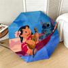 Lilo Stitch 8 Ribs 3Fold Black Glue Uv Protection Umbrella Sun Protection Rainproof Compact Folding Umbrella For Travel Daily Use C92457