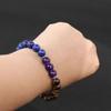 Amethyst Tiger Eye Lapis Protective Bracelet Men's and Women's Anxiety Beaded Bracelet with Card