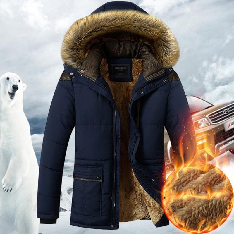 Новая зимняя модная мужская флисовая куртка с капюшоном, флисовая теплая и холодостойкая мужская стеганая куртка