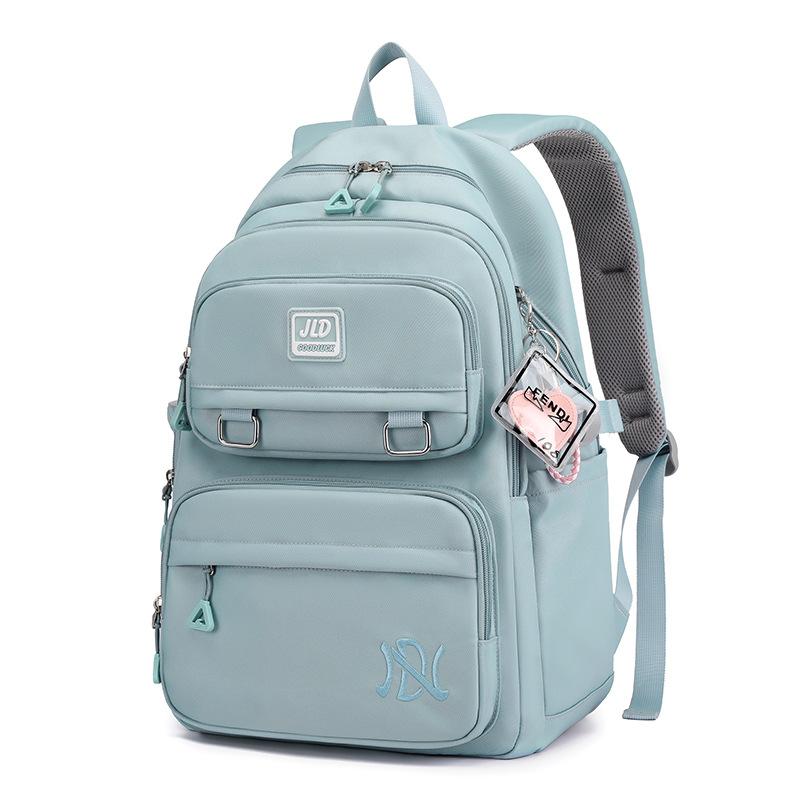 Middle School Student Schoolbags for Girl Commuting Large-capacity Backpacks Fashion Leisure Solid Color Book Bag Ultra-light Waterproof Knapsack