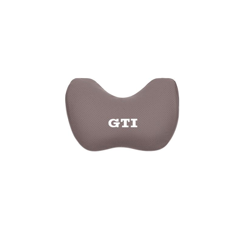 Car Seat Safety Headrest Pad Auto Emblem Neck Pillow For VW Golf T‑Roc Tiguan Polo ID.4 ID.7 Passat T‑Cross Taigo Atlas Beetle