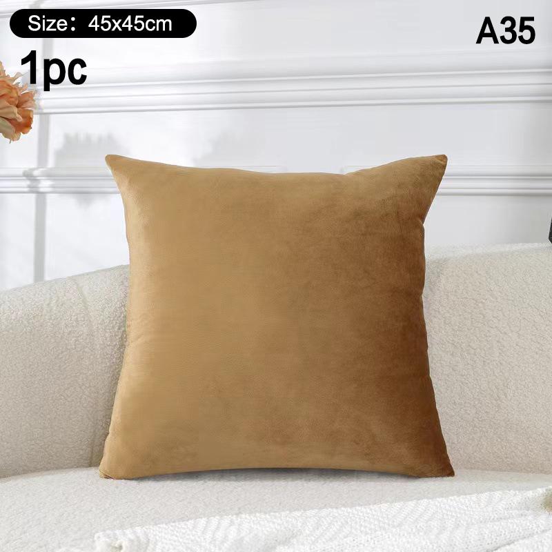 High-Quality 45*45CM Plush Pillow Case with Padded Layer for Cozy Home Decor