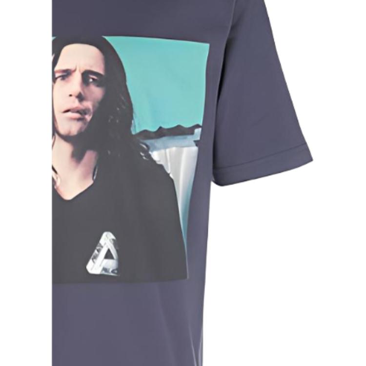 Palace Мужская футболка Wise Up с круглым вырезом и коротким рукавом, серо-синяя, P17TS009T