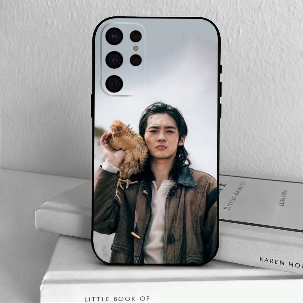 Стильный актер Юй Ши Чехол для телефона для Samsung S25,24,23,22,30,21,10,9,Ultra,Plus,Lite,FE,4,5 G Мягкий черный чехол