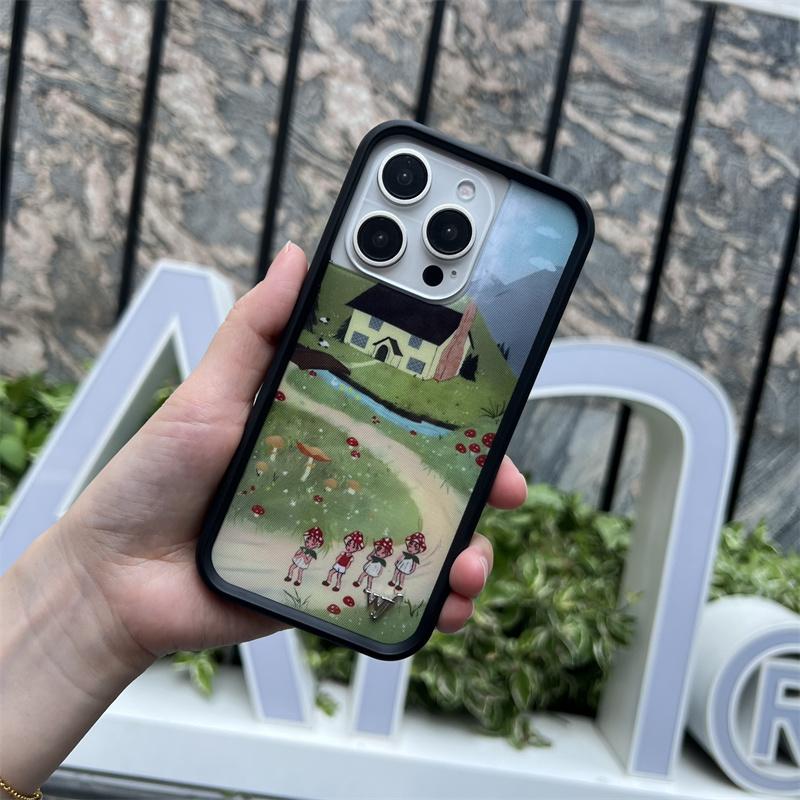 Wildflower 3D Girl Cherry Sweetheart для iPhone 16 15 14 13 12 17 Pro Max 16 Plus 15 WF Nara Smith x Happy Part Мультяшная Обложка