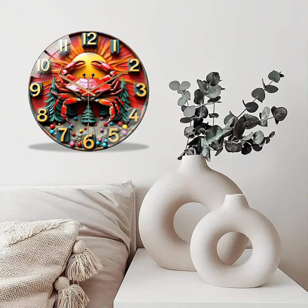 Conference Room Wall Clock 30cm Diameter Glass with Professional Appearance