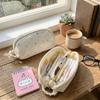 Large Capacity Pen Bag Multi-Layer Divided Cosmetic Pouch Korean Style Stationery Organizer  School