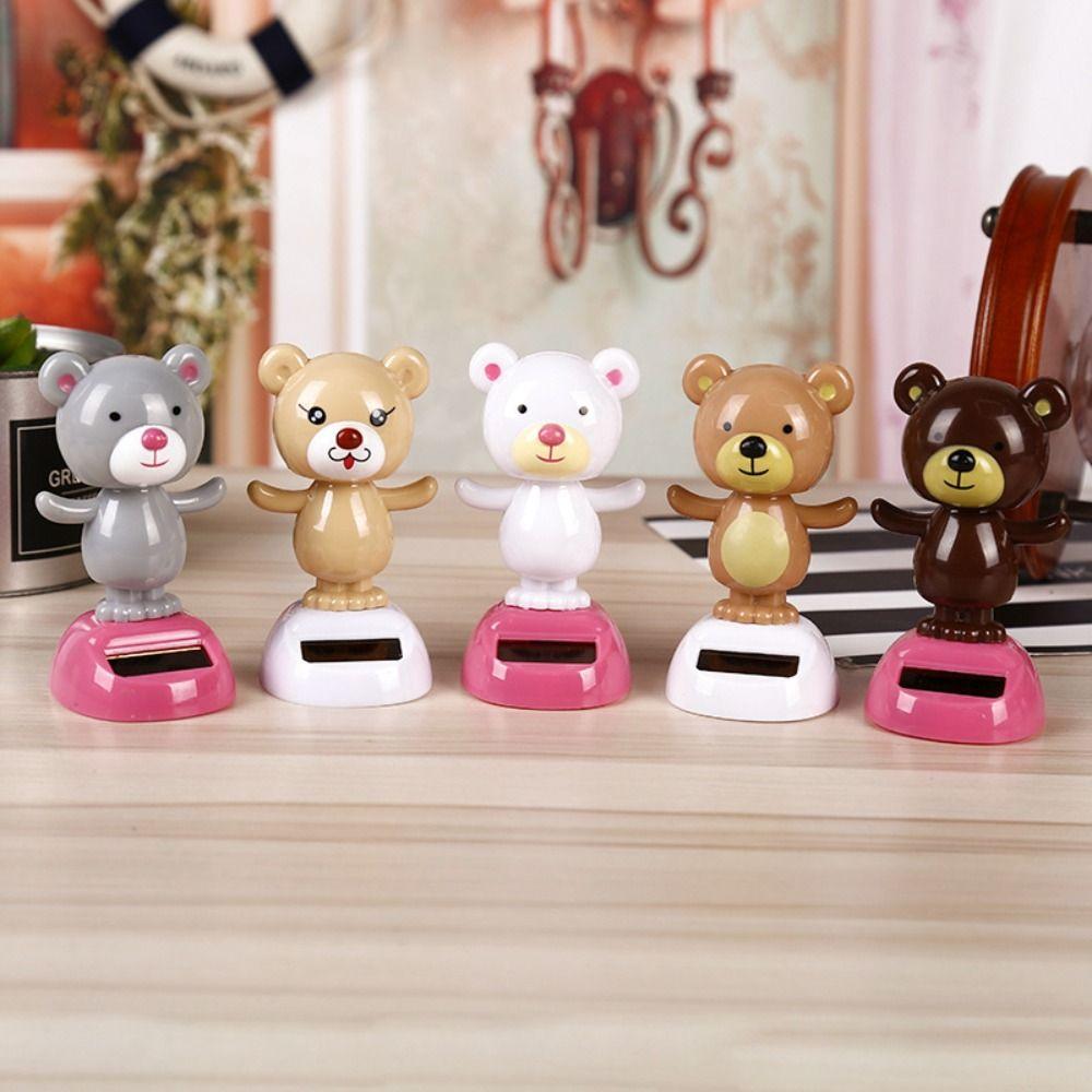 Пластиковая солнечная энергия, трясущаяся голова, кукла, автомобиль в виде животного, солнечная танцевальная игрушка, декор интерьера автомобиля