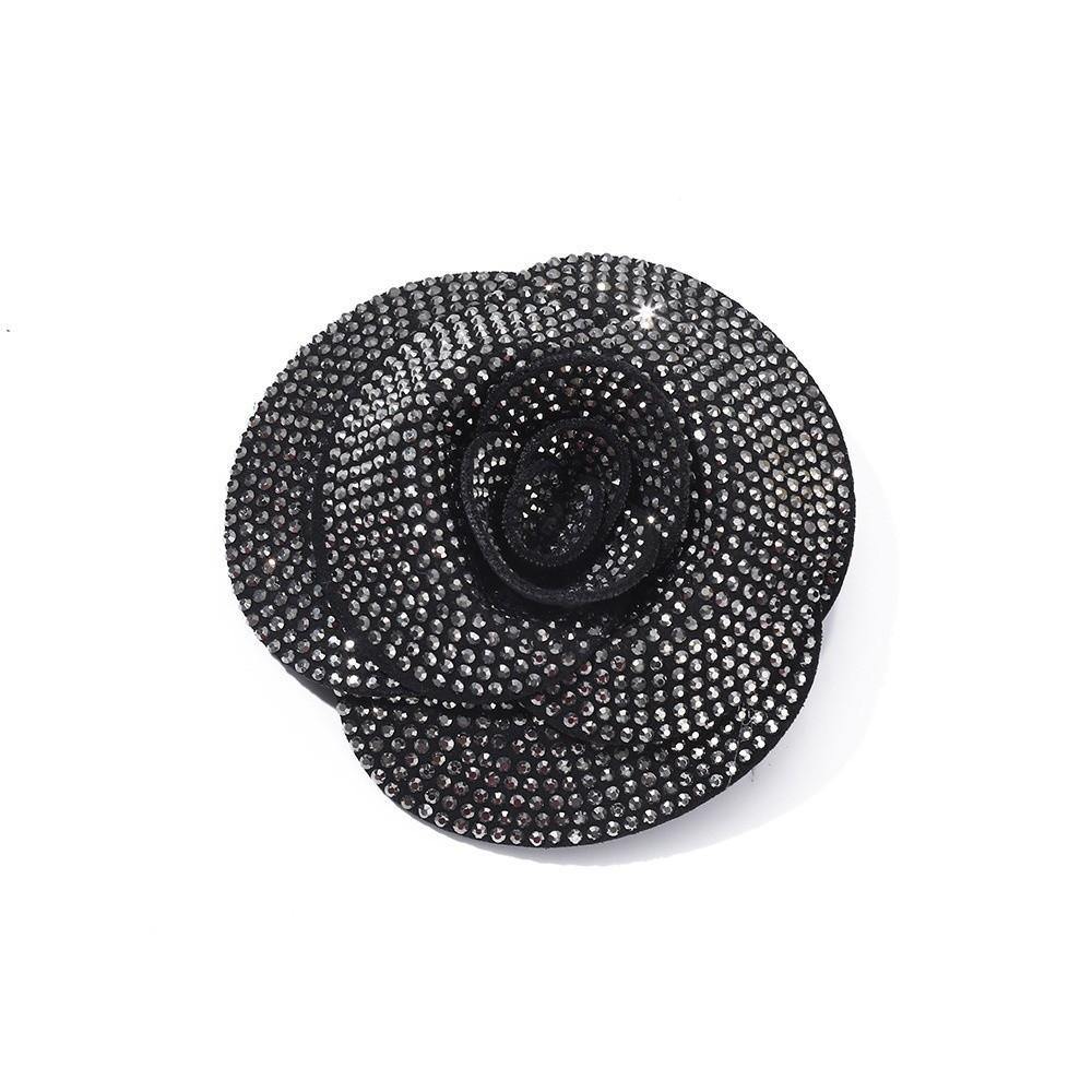 Sewing Supplies Flower Brooch Pin Self-Adhesive Option DIY Craft Patches For Wedding Party