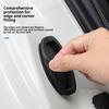 4Pcs Silicone Car Door Latch Protective Cover Universal Shock Absorption Door Lock Cover Anti-Rust Door Lock Shield for Vehicle Lock Cylinder