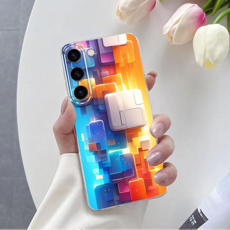 Для Samsung S23 Plus S23 Ultra Чехол Роскошный Чехол для Телефона Для Samsung GalaxyS23 S23 FE Мраморный Прозрачный Мягкий Силиконовый Защитный Чехол