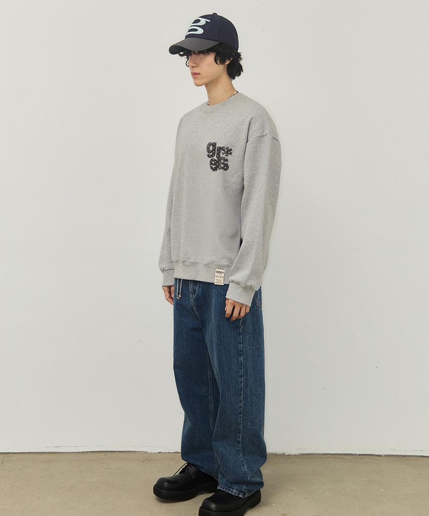 GRAVER [Unisex] Small Grae-S Dot Sweatshirt_4Color