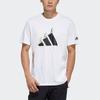 Adidas T Shirts Unisex White Crew Neck Moderate Straight Fit GN7321