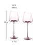 2 Pieces Wine Glass Handmade Red Wine Glass Art Big Belly Tasting Cup Ultra-Thin Crystal Burgundy Bordeaux Goblet Glass Glasses