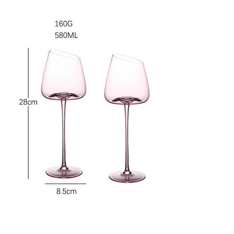 2 Pieces Wine Glass Handmade Red Wine Glass Art Big Belly Tasting Cup Ultra-Thin Crystal Burgundy Bordeaux Goblet Glass Glasses