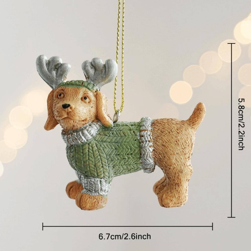 Colorful Deer Pendant Resin Hat Charm Exquisite Christmas Ornament  Table Decor