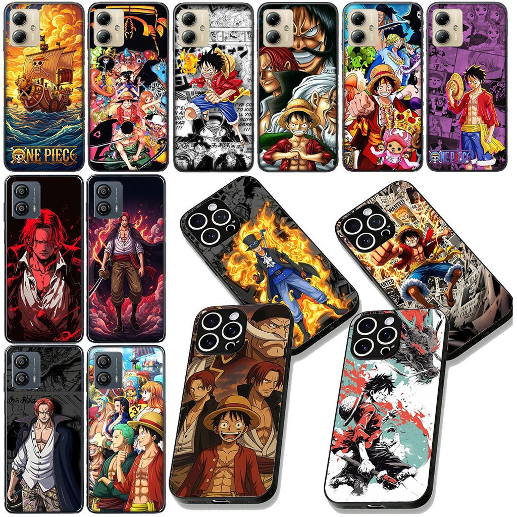 Shanks Red Hair One Luffy Pieces Phone Cover for Motorola Moto G86 G14 G35 G34 G45 G55 G67 G75 G85 G24 G15 G54 G57 Power Case