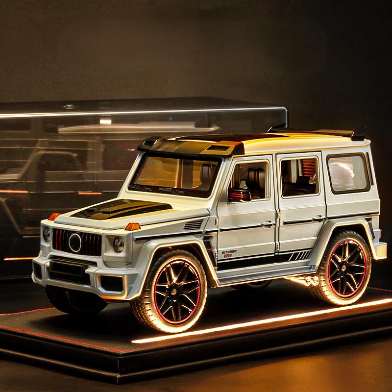 Большой 1:18-й Масштабный Внедорожник Benz G800 Металлический Литой Модель Автомобиля Звук и Свет Коллекционные Украшения Подарок на День Рождения Другу