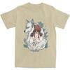 Graphic Novelty Princess Mononokes Hime T-Shirts for Men Women Pure Cotton Kodama Tree Forest Spirit Tees Shirt