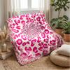 Pink Leopard Fashion 1 Theme blanket Lightweight Warm Flannel Blanket Decorative Throw Blanket for Home Decoration