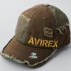 Потертый Ремейк Низкий Кепка 6 Панелей Полная Кепка Бейсболка Хлопковая Кепка Шляпа Кепка Черный Все Сезоны Глубокий Весна Лето Хаки 01 [AVIREX] Мужская