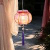 Team Building Art Project Spring Festival Lantern DIY Material Kit, Light Up Handmade Persimmon Shaped Song Dynasty Style Fabric with Tassel