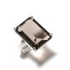 Natural Smoky Topaz Gemstone Handmade 925 Sterling Silver Ring Size 7 v3C07