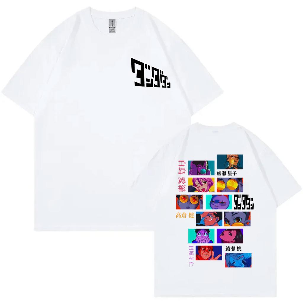 Dandadan Japanese Anime Tshirt Unisex Unisex Clothing Fashion Cartoon Short Sleeve Tshirts High Quality Cotton Oversized T Shirts