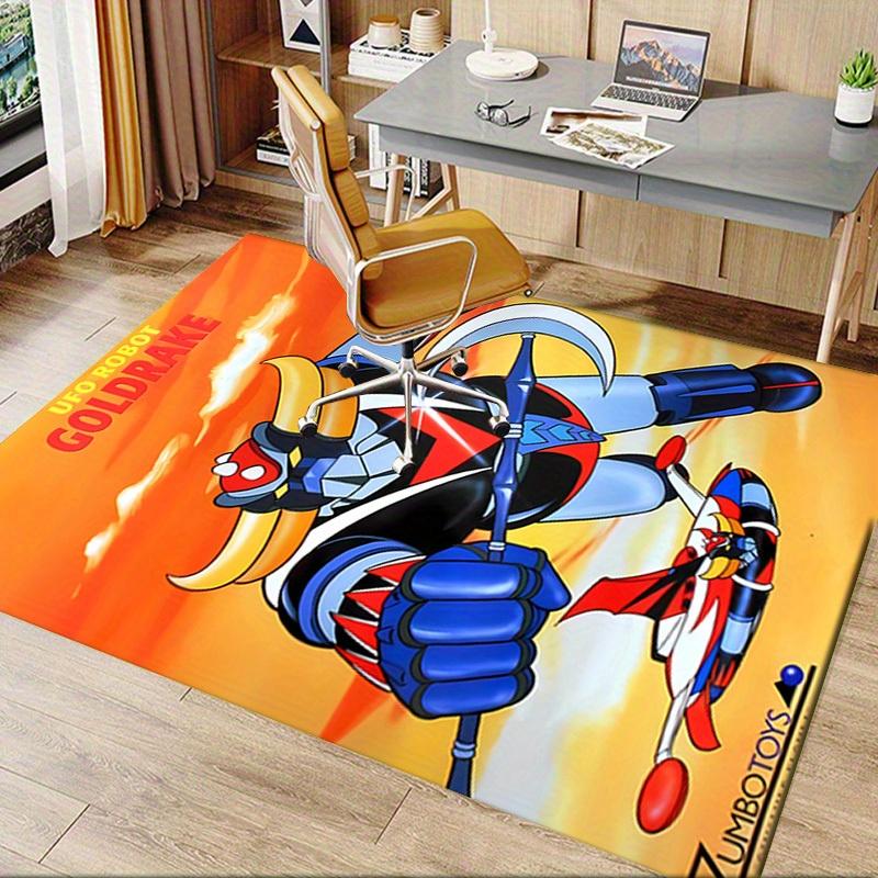 1pc UFO Robot,Goldrake,ZumboToys Office Carpet Soft Polyester Non slip Machine Washable Indoor Carpe