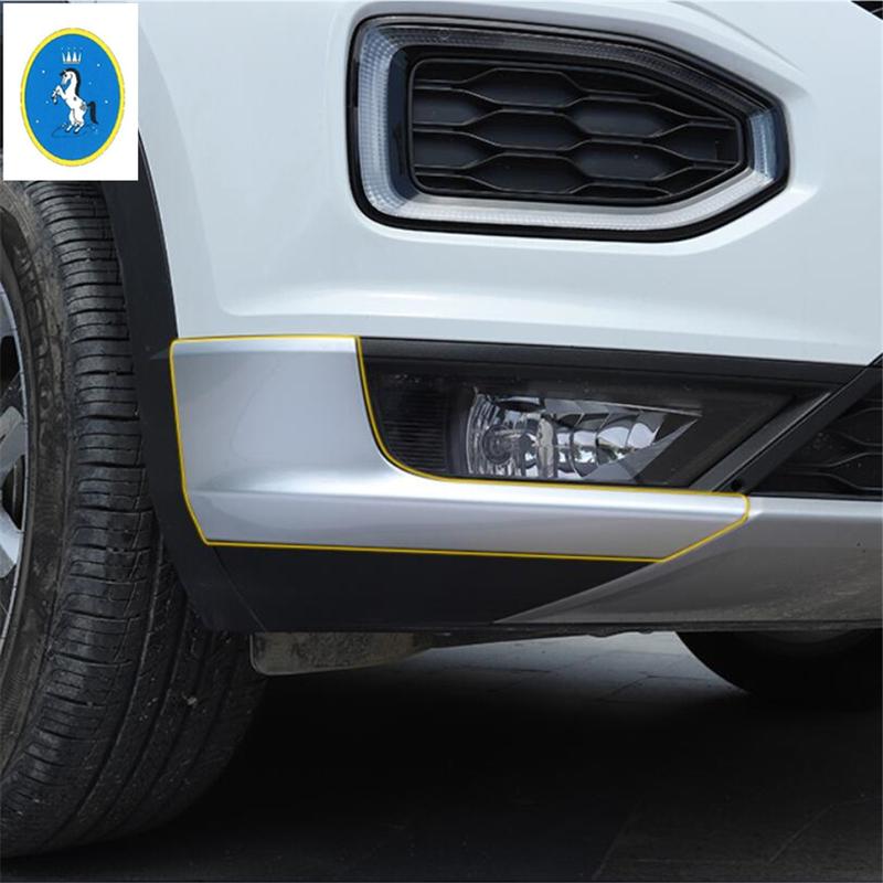 Yimaautotrims Аксессуары Для Volkswagen T-Roc T Roc 2018 - Комплект Накладок на Передние Противотуманные Фары Нижний Уголок Бампера Защитный